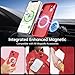 Kiresen Magnetic for iPhone 13 Case with Screen Protector - Wireless Charging Compatible - Upgraded Camera Protection - Silicone Shockproof Protective Phone Case for iPhone 13 - Red