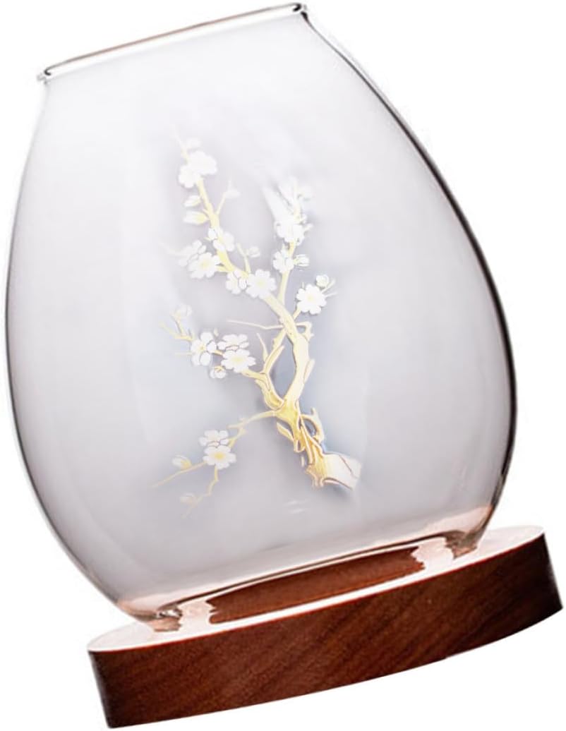 SHINEOFI Glass Candle Cover Decorative Candle Holder Glass Craft Shade for Romantic Dinner Home Décor