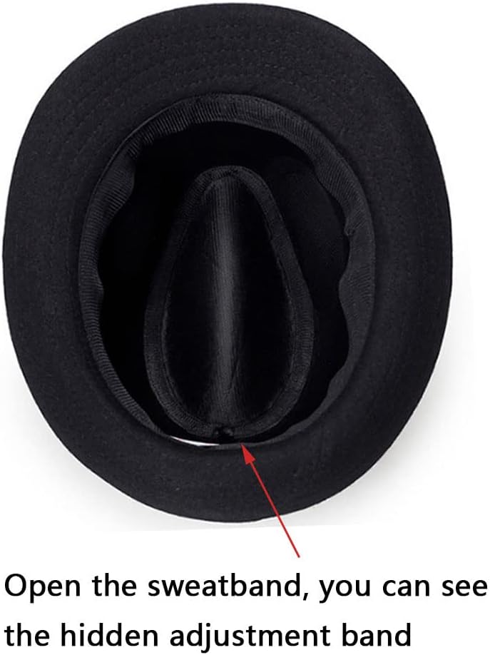 Men Women Classic Manhattan Structured Trilby Fedora Hat - Image 6