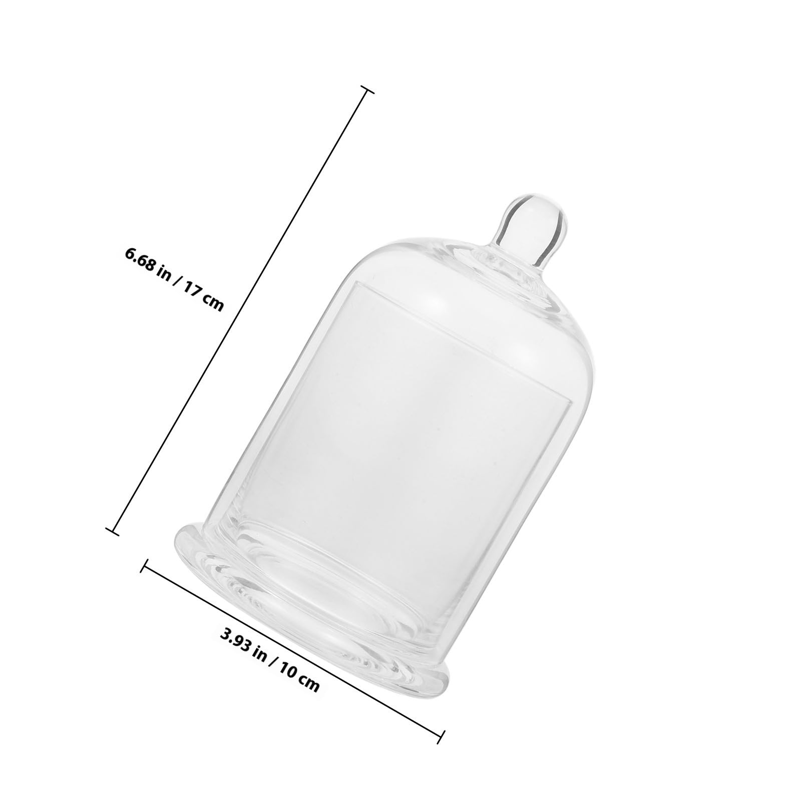 Ipetboom Glas Kerzenbecher 17cm Transparent Dekorativer Kerzenhalter für Hochzeit und Wohnraum Aromatherapie Duftkerzenhalter aus Glas