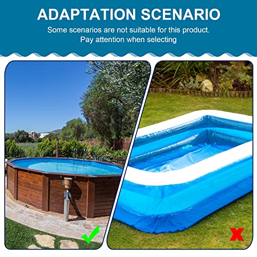 Nuanchu Pool Cover Clips for Above Ground Pools, 3.15 Inch Swimming Windproof Pool Cover Clips for Above Ground Pools Covers Wind Guard Clamps with Metal Railing Securing Tightly(Blue,32 Pieces) - Thumbnail 6
