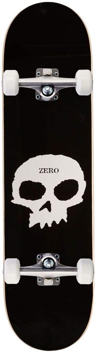 Zero Single Skull Skateboard Complete - Black - 8.00"