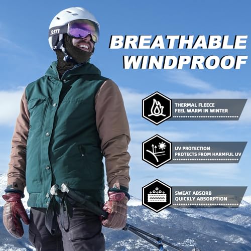 Image of ROCKBROS Windproof Thermal Balaclava Ski Mask for Men and Women Cycling