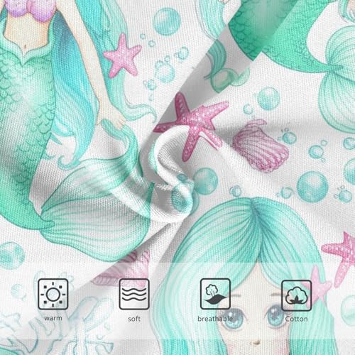 Joisal Fancy Girls Underwear Toddlers 2t Cotton Cute Panties Girl Cute Starfish Mermaid Turquoise Underpants Briefs3