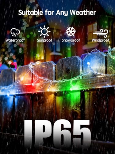 ARKOCHIC 35M Luci Natale Esterno, 300 LED Luci Albero Di Natale con 11 Modalità, IP65 Impermeabile Timer Multicolore/Bianco Caldo Fatate Catena Luminosa Decorazioni Natalizie Per Esterno E Interno - Immagine 2
