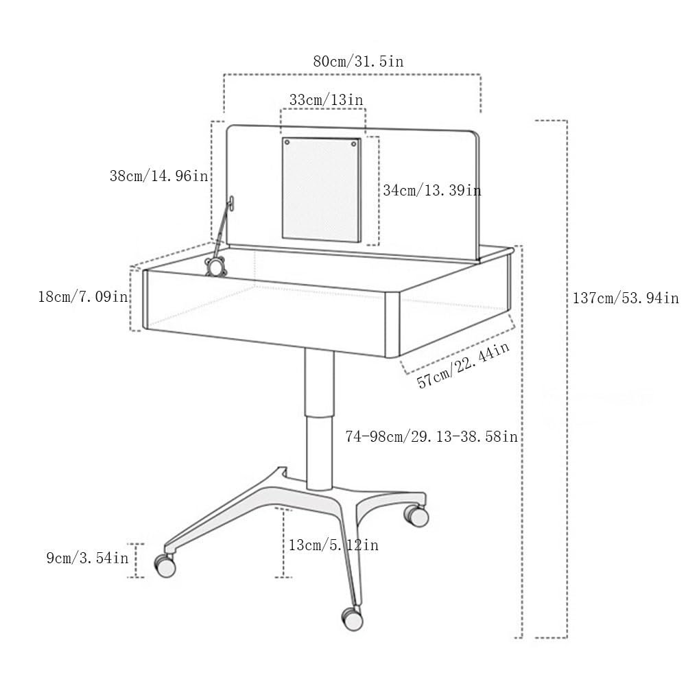 Schminktisch Nachtschminktisch mit Schminkspiegel, Holztisch Vanity Table Set