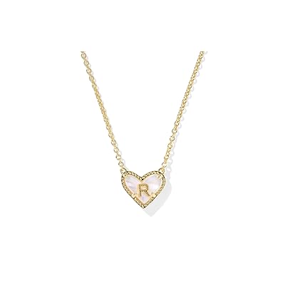 Kendra Scott Heart Letter R Short Pendant Women