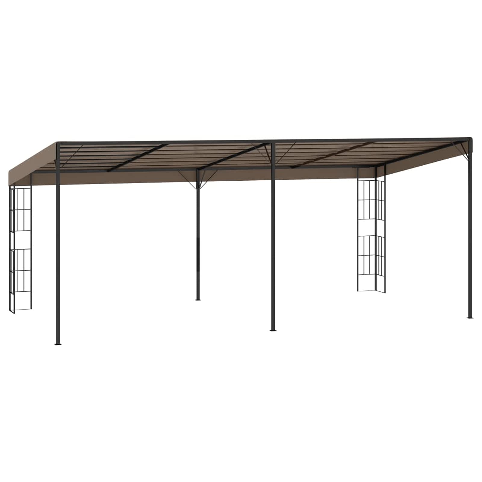 ARKEM Gazebo a Parete 6x3 m Talpa in Tessuto,Gazebo Pergola Con Telo Impermeabile Richiudibile E Struttura Rettangolare In Acciaio Inossidabile Ad Alta Densità, Per Arredo Giardino, Terrazzo e Attivit