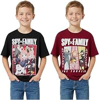 Spy x Family Camisetas Niño 7-16 Años Pack de 2, Camiseta Manga