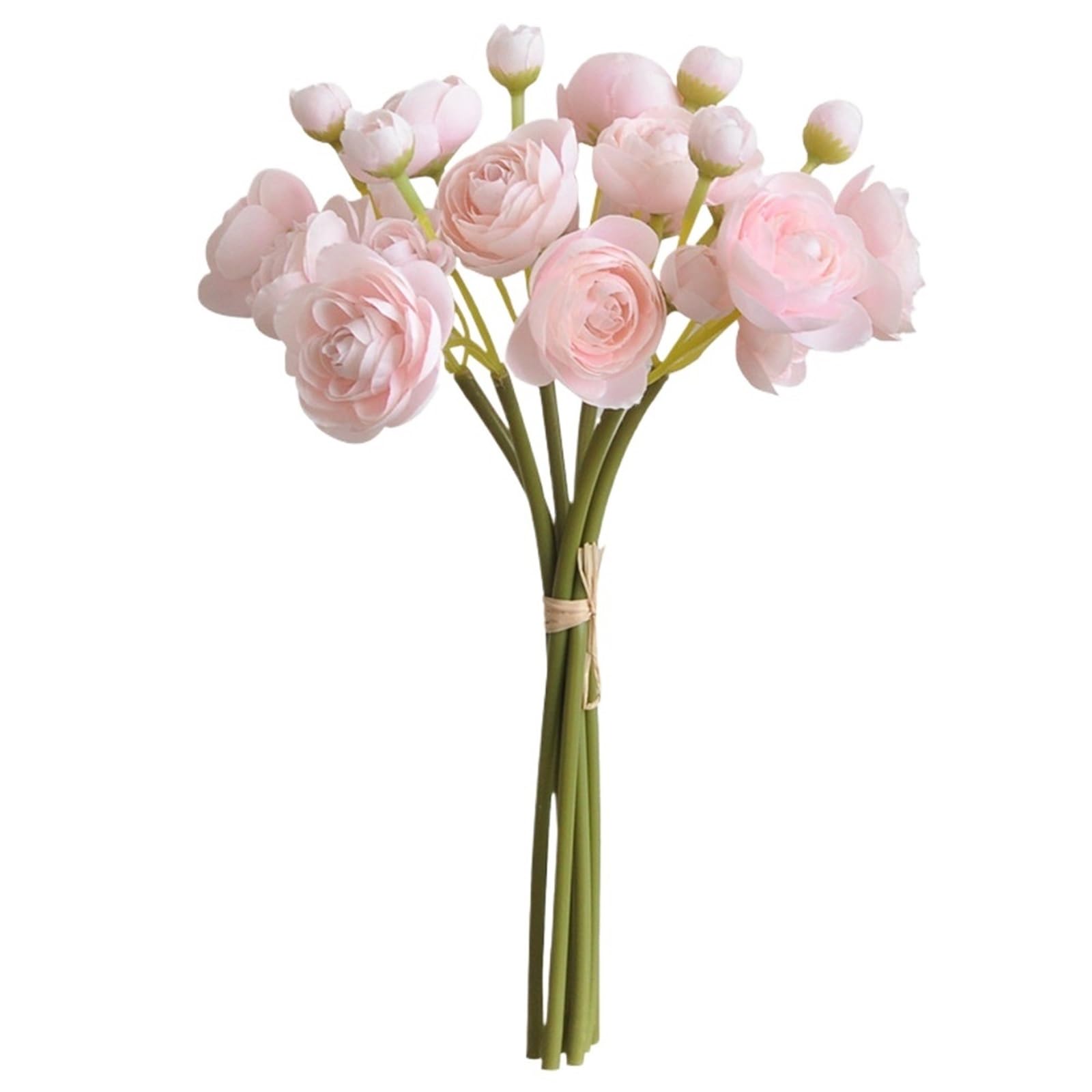 Dcrxz Artificial Flowers 3pcs Ranunculus Artificial Flower DIY Bouquet Bulk Fake Flowers Wedding Arrangements Bridal Shower Decor Home Room Decorations(Pink)