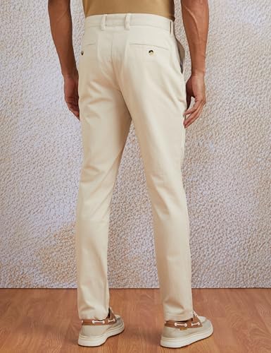Image of Amazon Brand - Symbol Men's Casual Regular Fit Cotton Pants | Chinos | Trousers