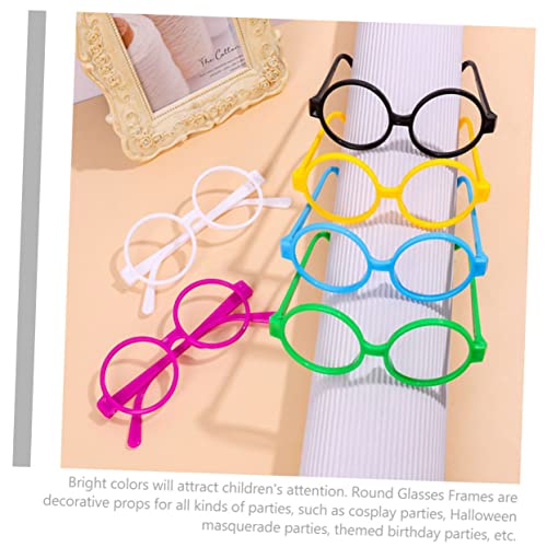 Gafas verde redondas para niños de plástico HANABASS con 30 accesorios 3