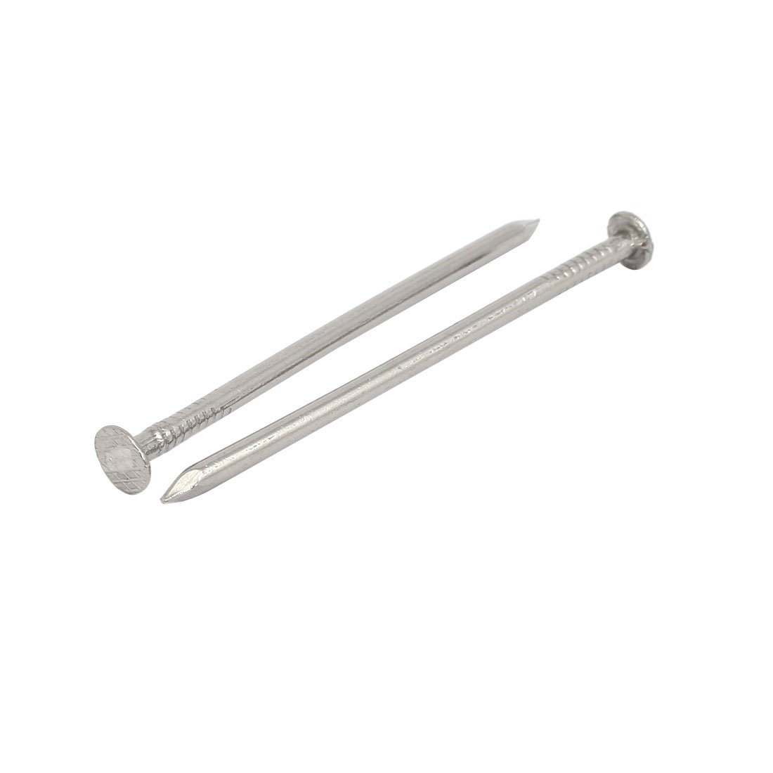 Aexit 2.5 Inch fastener Length 316 Stainless Steel Cement Wood Sliding Nail Silver Tone 60pcs Model:60as44qo207