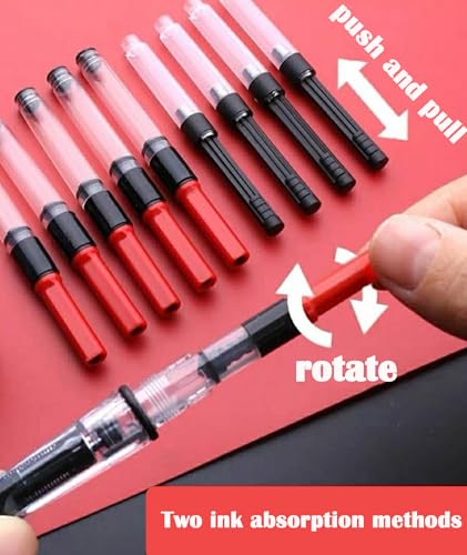 Image of 10Pcs Ink Converter for Fountain Pen, Universal Fountain Pen Refill Converter, Ink Filler for Office Writing, School Assignments, Travel Journaling