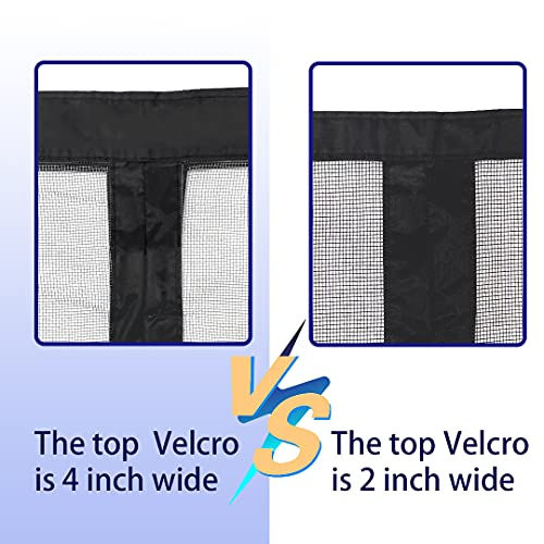 Yufer Magnetic Screen Door 32×80 Reinforced Fiberglass Screen Door Magnets Screen For Doorway Sliding Door Mesh With Full Frame Hook&Loop - Grey #TOP2