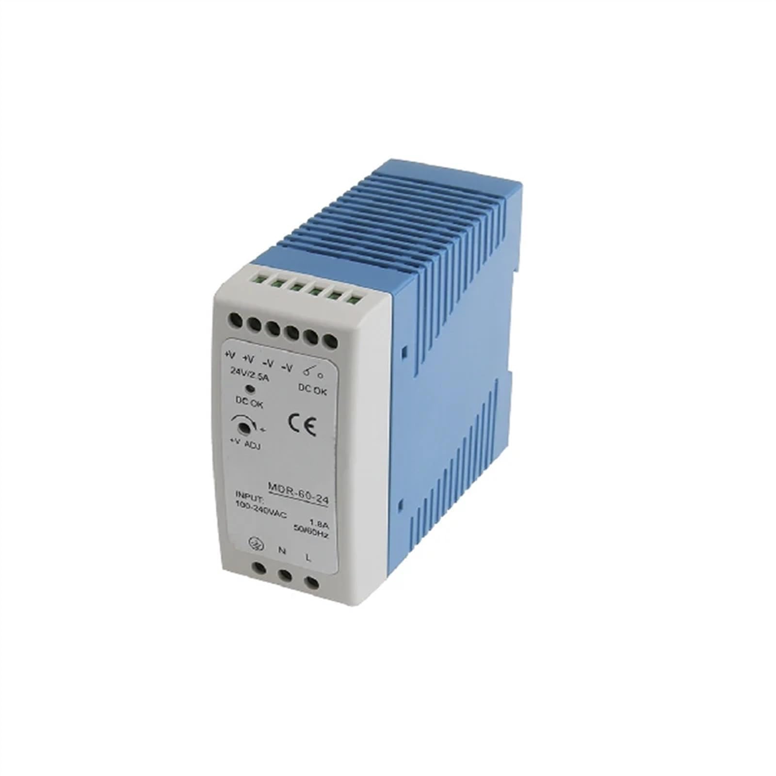 MDR-60 Alimentatore DIN Rail 60W 12V 5A, Alimentatore Switching AC 110v/220v a DC 12v, convertitore AC DC(5V)