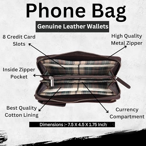 Image of Genuine Leather Small Leather Crossbody Bags For Women Cell Phone Purse, Trendy Casual with adjustable strap
