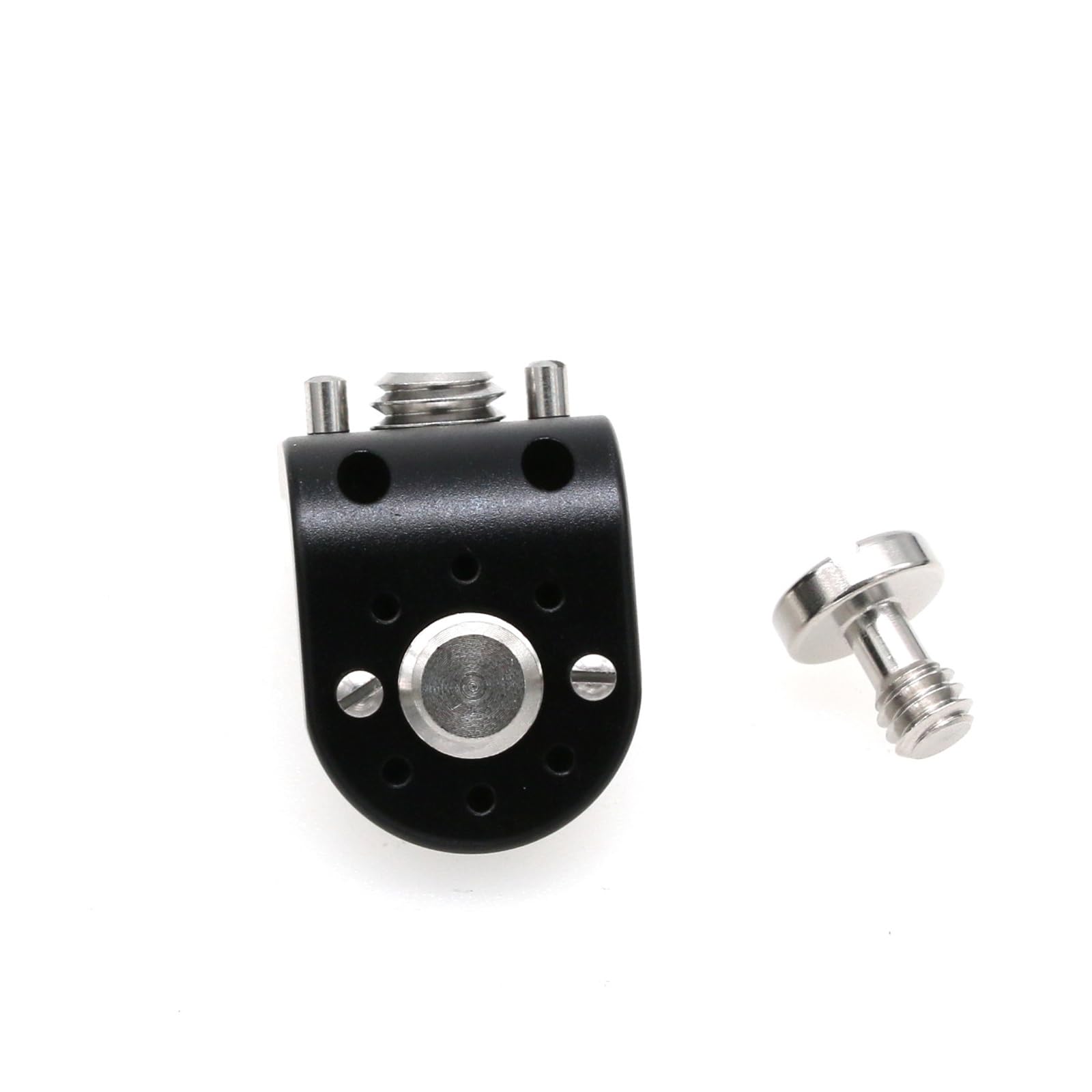 HangTon L Shaped Angle Bracket 3/8"-16 1/4" Corner Brace Joint Mounting Extension Adapter for Teradek Wireless System ARRI Sony RED Camera Monitor Focus Motor - Image 4
