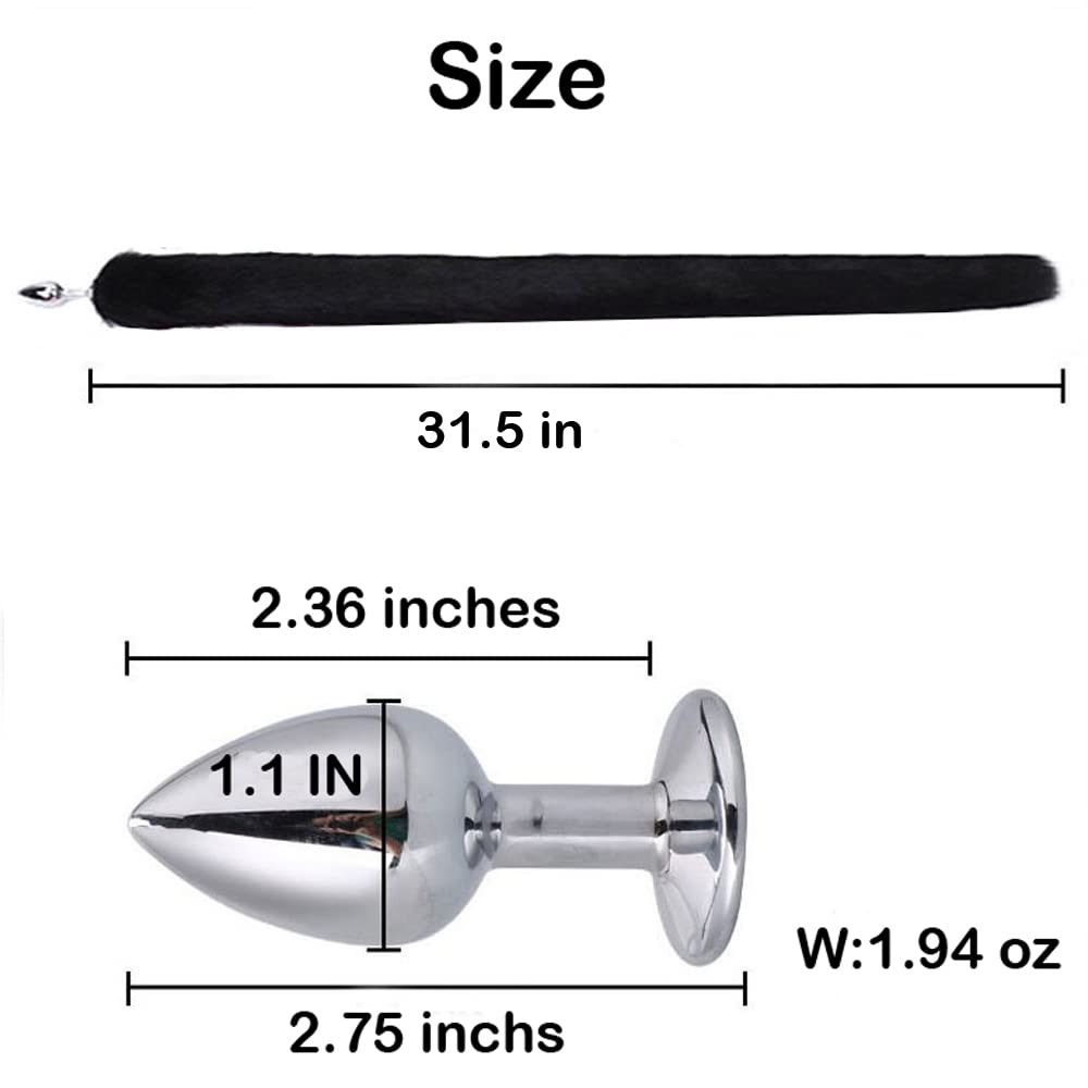 Black Cat Tail Buttplug