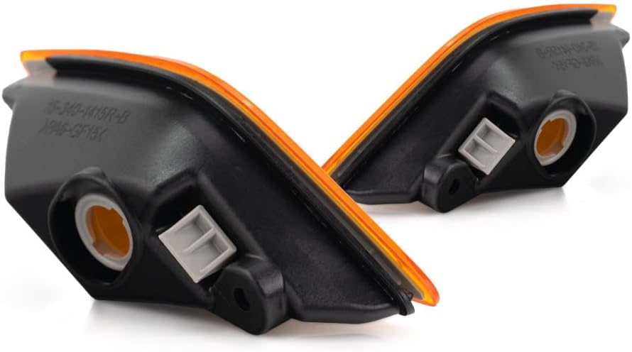 For 2008-2011 Mercedes-Benz C300 Pair Driver and Passenger Side Turn Signal/Side Marker Light DOT Certified Lens and Housing Only MB2554100 MB2555100 - Replaces 204 820 01 21 204 820 02 21