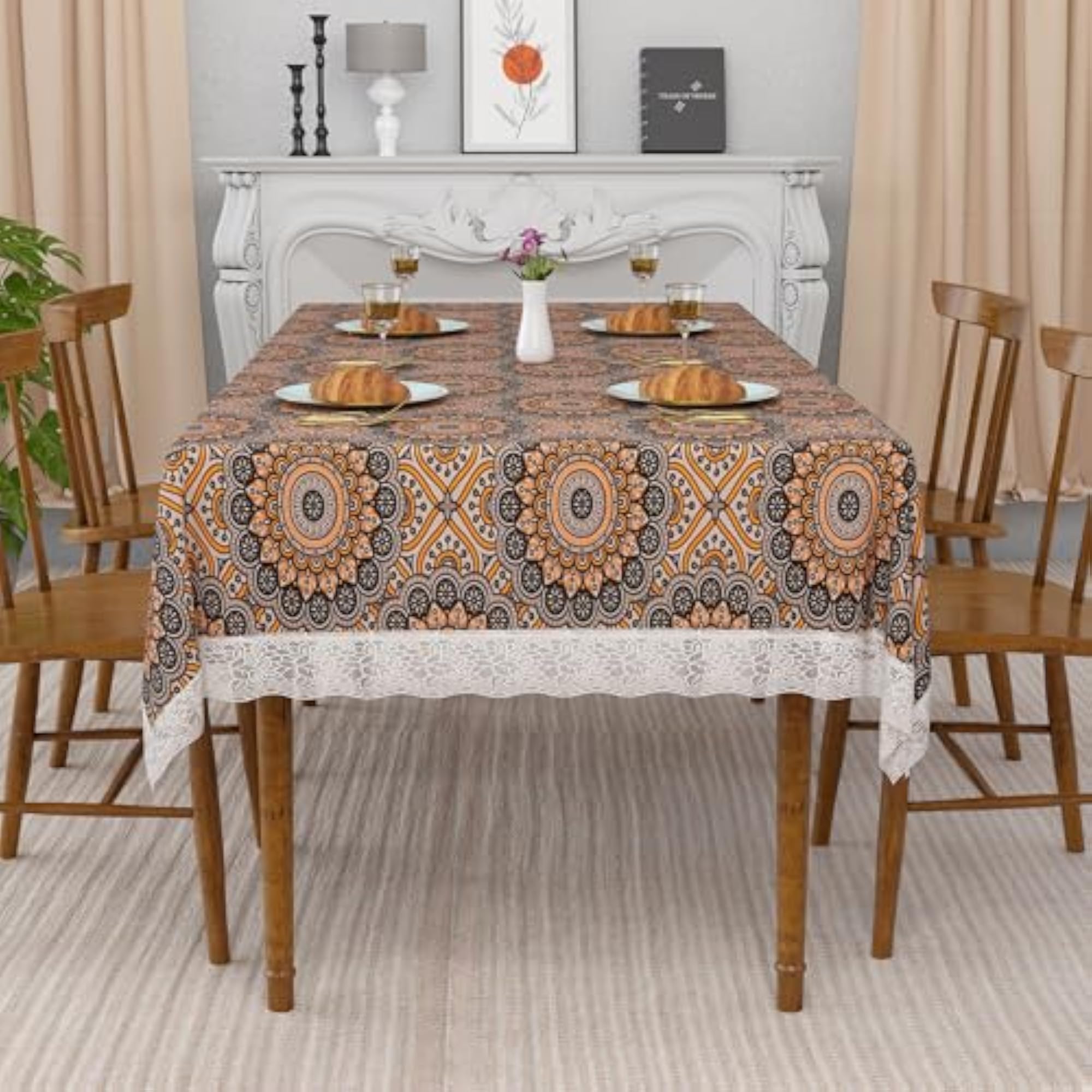48x60 Inch Table Cover, PVC 4 Seater Waterproof Protector