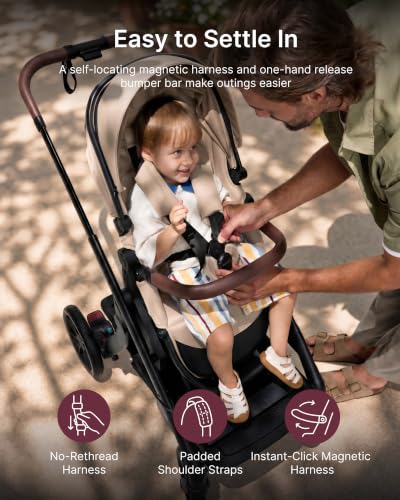 Image of Momcozy ChangeGo Baby Stroller, Convertible Single-to-Double-to-Wagon Stroller with 23 Configurations
