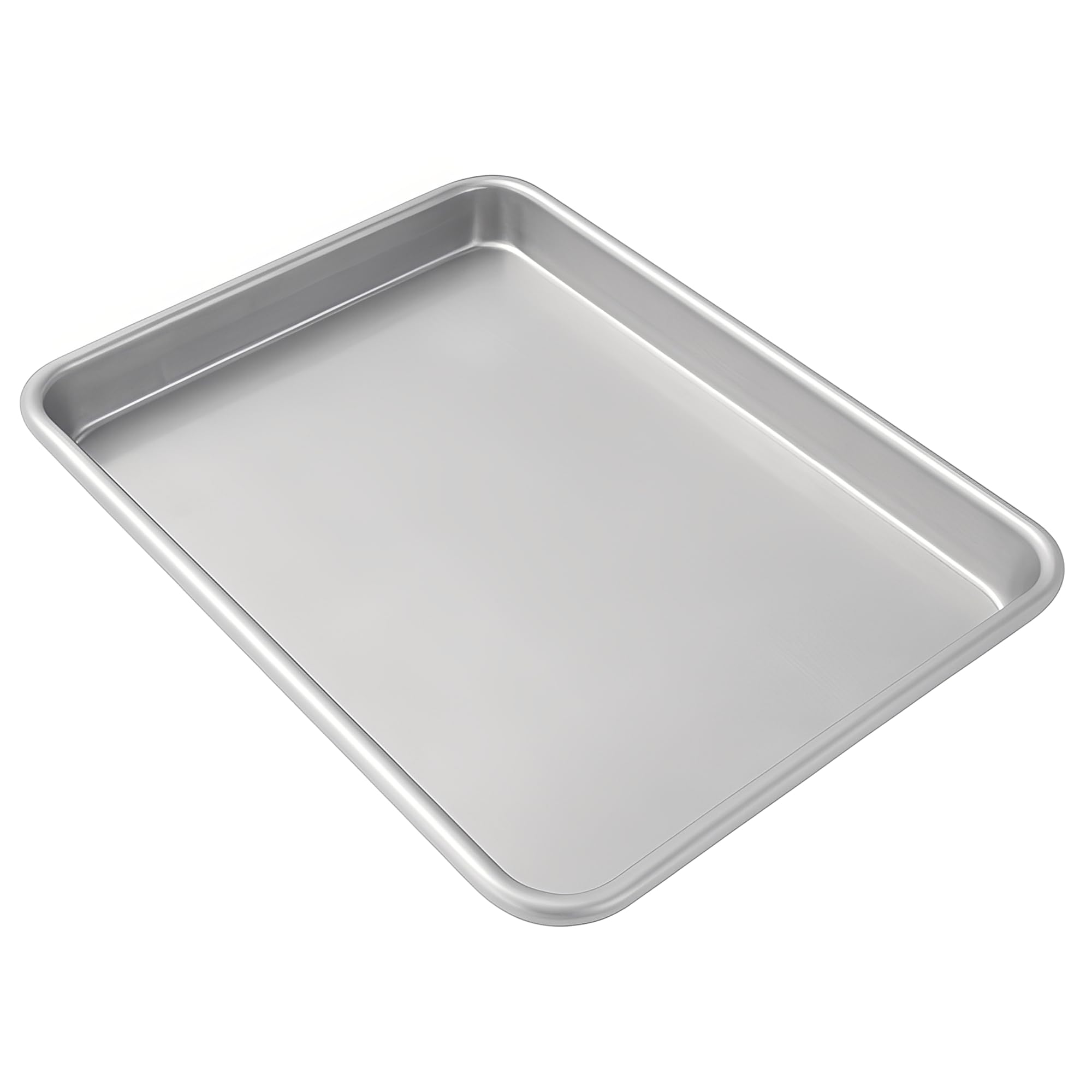 MBH - Pack de 5 Bandejas Lisas de Aluminio 60x40x2,5 cm para Panadería y Pastelería Profesional. Pack de Bandejas de Cocción con Cantos Redondeados para Horno Industrial