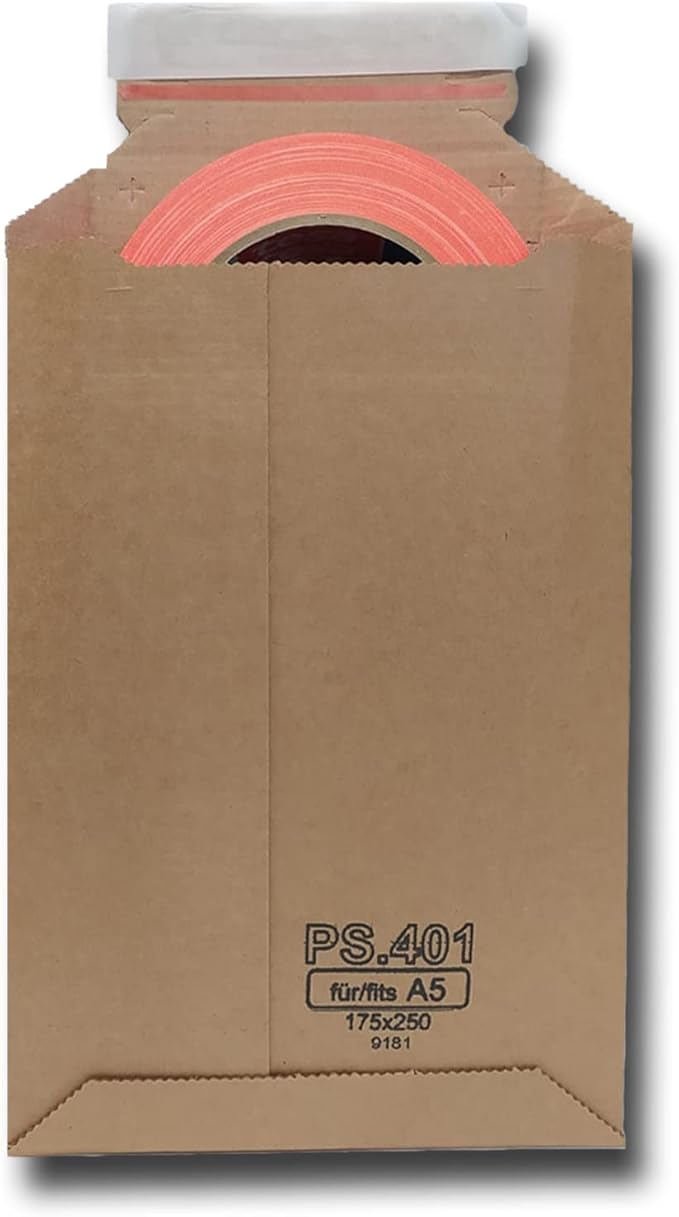 Boekverpakking, wikkelverpakking, bruin, 325 x 250 x 20-75 mm Boekverpakking, wikkelverpakking, bruin, 325 x 250 x 20-75 mm
