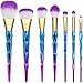 Produktbild EmaxDesign Make-up Pinsel 7 teilig Colorful Diamant gemustert geformter Griff Make-up Pinsel Set Profi Foundation Blending Blush Eye Face Liquid Powder Cream Kosmetik Pinsel Set