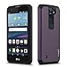 J&D Case Compatible for LG Phoenix 2 / LG Escapte 3 / LG K8 2016 Case, Heavy Duty Dual Layer Hybrid Shock Proof Protective Rugged Bumper Case for LG Phoenix 2, LG Escapte 3, LG K8 2016 Case, Purple