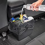 Car Trash Can Bag Bin, Waterproof Hanging Car Garbage Bag Foldable Leakproof Litter Waste Organizer...