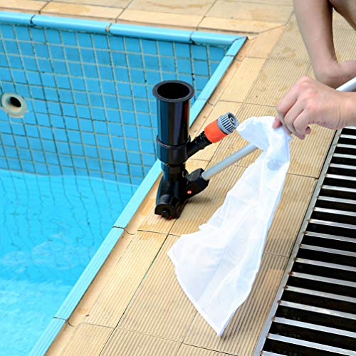 Yardwe 1 conjunto de limpador de piscina portátil, aspirador de pó de piscina, reutilizável, ferrame
