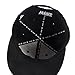 Sunlitro Unisex Flat Bill Hip Hop Hat Snapback Baseball Cap (Black 029)