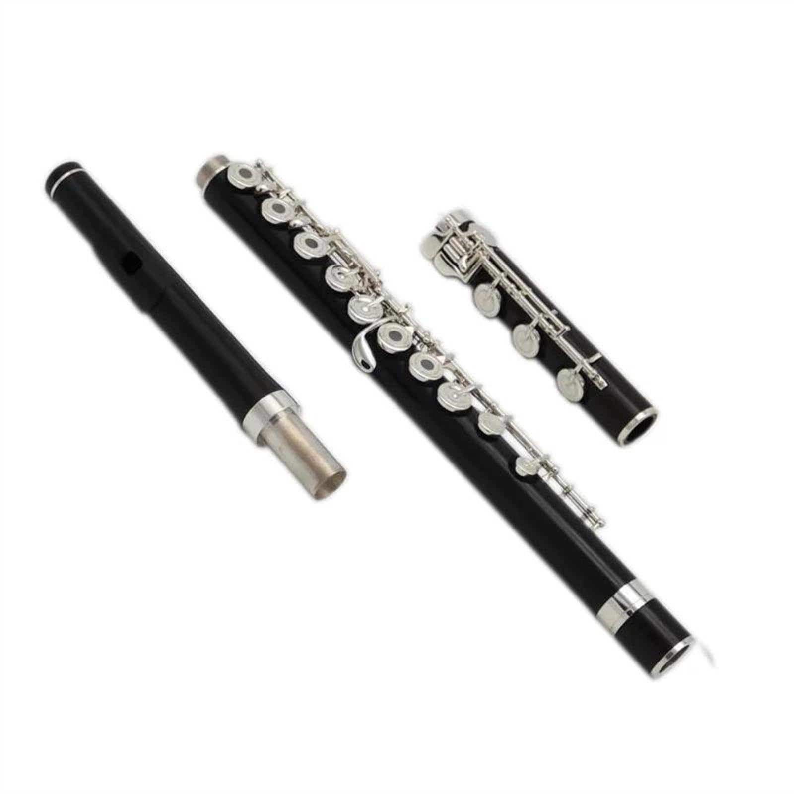 Flauto In Ebano 17 Fori Foro Aperto Chiavi Francesi Placcate Argento Flauto Con Corpo In Legno Con Custodia Flauto Traverso Kit