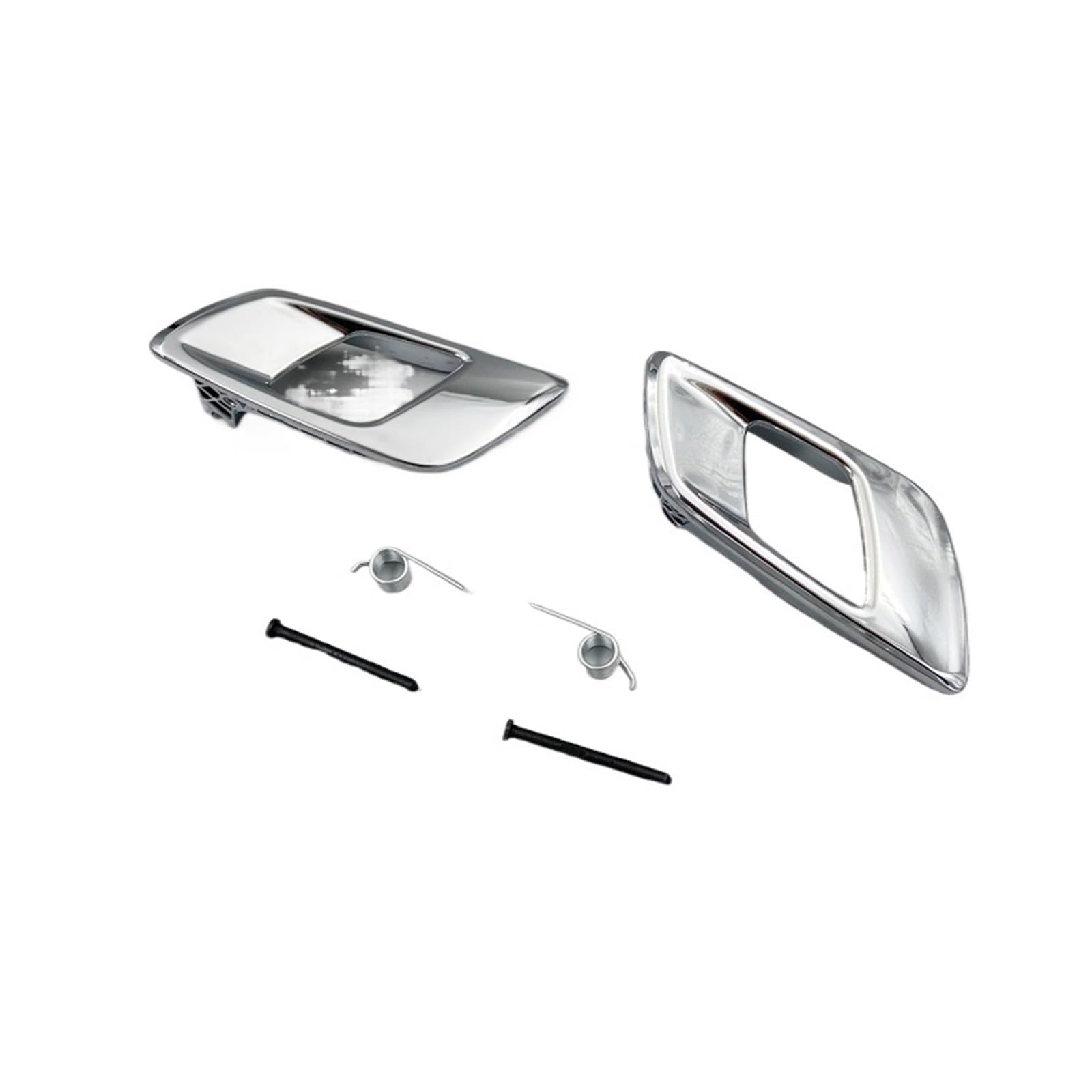 Nhsijpo Chrome 1 Pair Automotive Interior Door Handle For Pickup For Ranger 2012-2019 Door Inner Handle Chrome And Silver(Chrome 1 Pair)