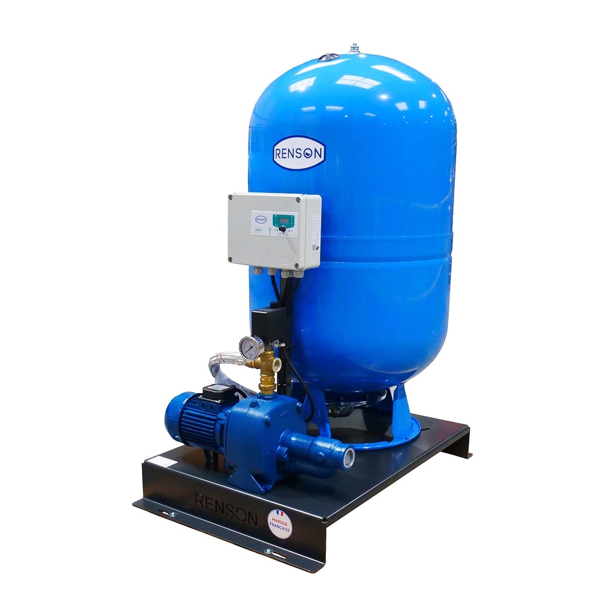 Groupe de surpression 300L 2200W, FABRICATION FRANCAISE, 380V, avec coffret manque d'eau, Débit max 140L/min, livré avec accessoires RENSON