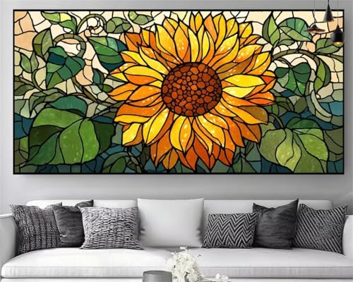 Peinture Numero Adulte Tournesol Diamond Painting XXL 5D Strass Canvas