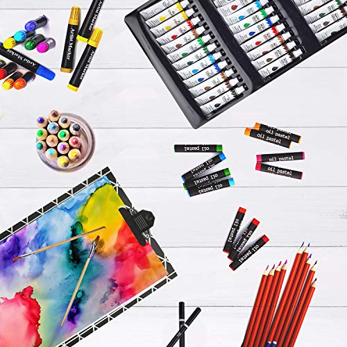 KINSPORY 174 Pack Deluxe Art Supplies,Wooden Art Set Crafts Drawing Painting Coloring Kit with Sketch Pad, Creative Genius Box for Budding & Prefession Kids Teens Adults Artists - Thumbnail 6