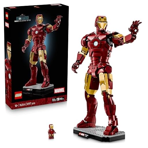 LEGO | Marvel Iron Man Mark 3: Edición para Coleccionistas - Maqueta para Adultos de Los Vengadores - Minifigura de Superhéroe y Reactor ARC - Regalo para Hombres y Mujeres Fans - 76344 | Ya disponible en tu tienda friki favorita! En mundofriki.es!