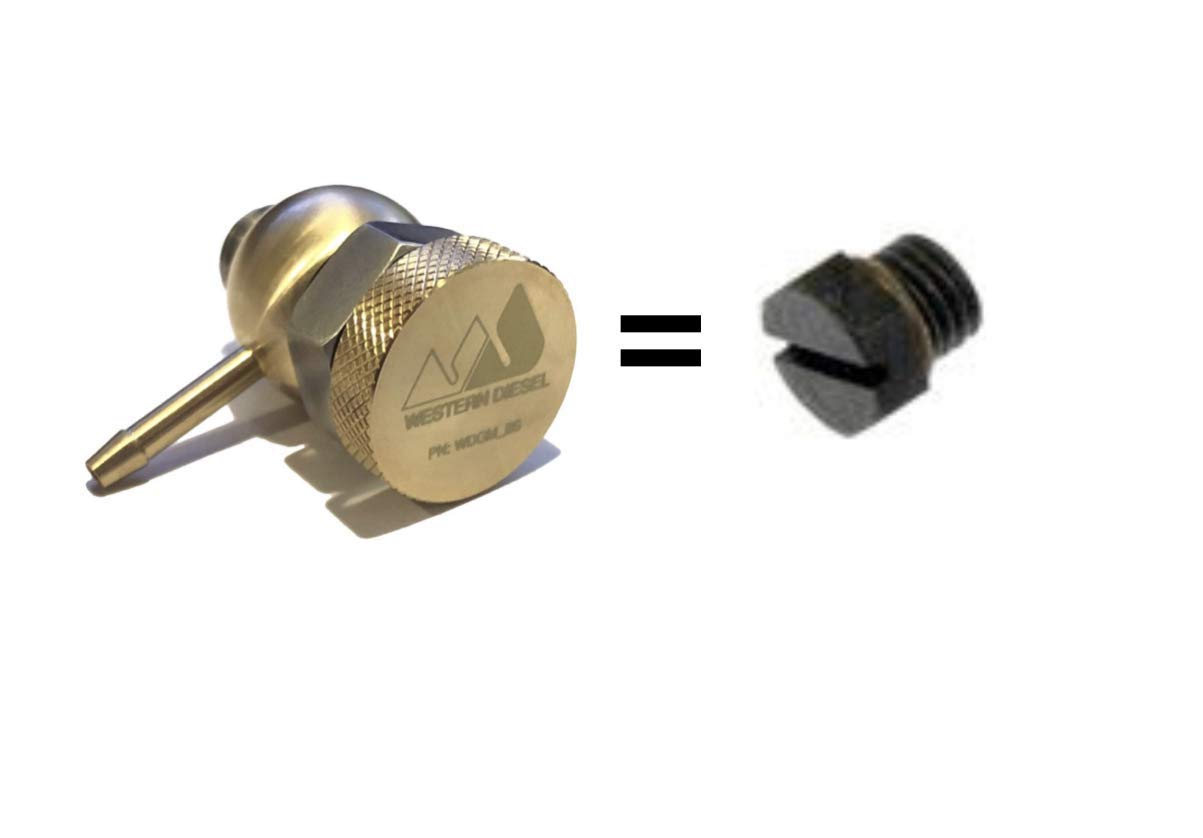 WESTERN DIESEL Bleeder Screw, Automotive Fuel System, 10mm-1.5mm, 1pc