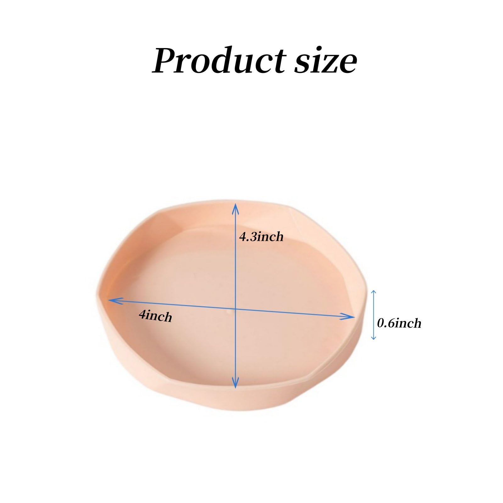 Small Reptile Food Dish Bowl, Plastic Worm Water Dish Plate for Lizard Gecko Bearded Dragon Chameleon Reptile Water Dish Bearded Dragon Food Bowl (White2,4.3 * 4 * 0.6inch)