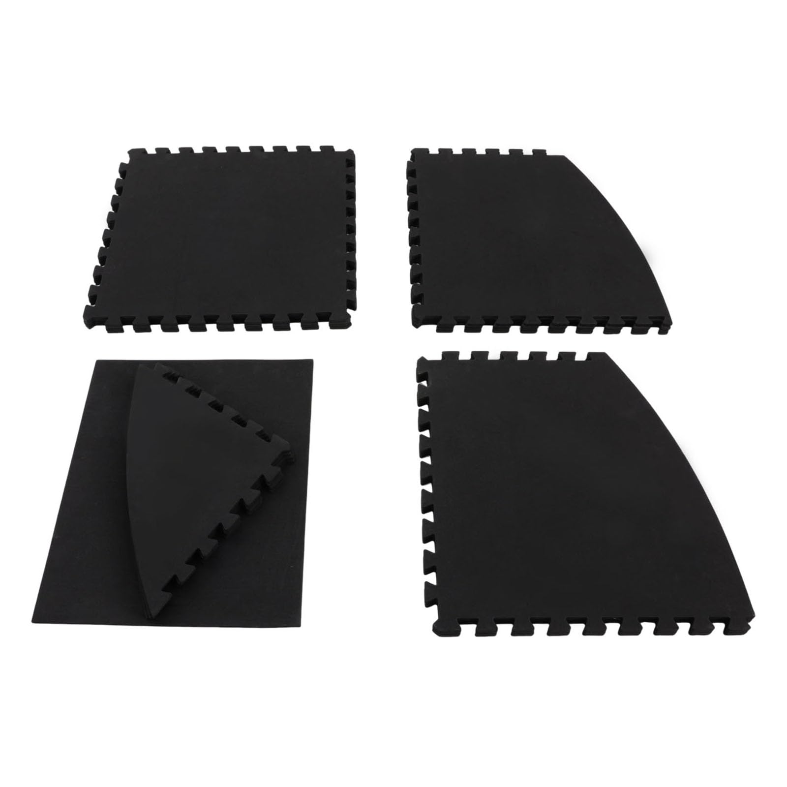 Alfombrilla antideslizante para bañera de hidromasaje EVA, 196 x 196 cm (77,17 pulgadas), para piscina, bañera y ducha, impermeable, aislante térmico, fácil de limpiar, color negro