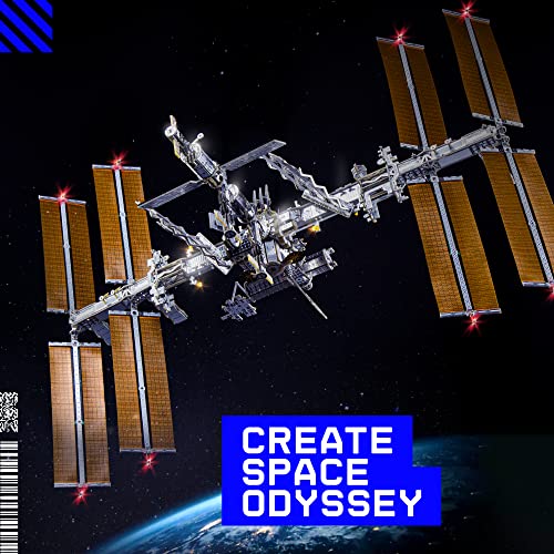 Image of Space-O DIY Science Kit - Solar Powered International Space Station Electronic Science Kits - Educational Model Kits for 14+ Year Old Teens - Smart Science Toys Gifts for Teenagers, Adults