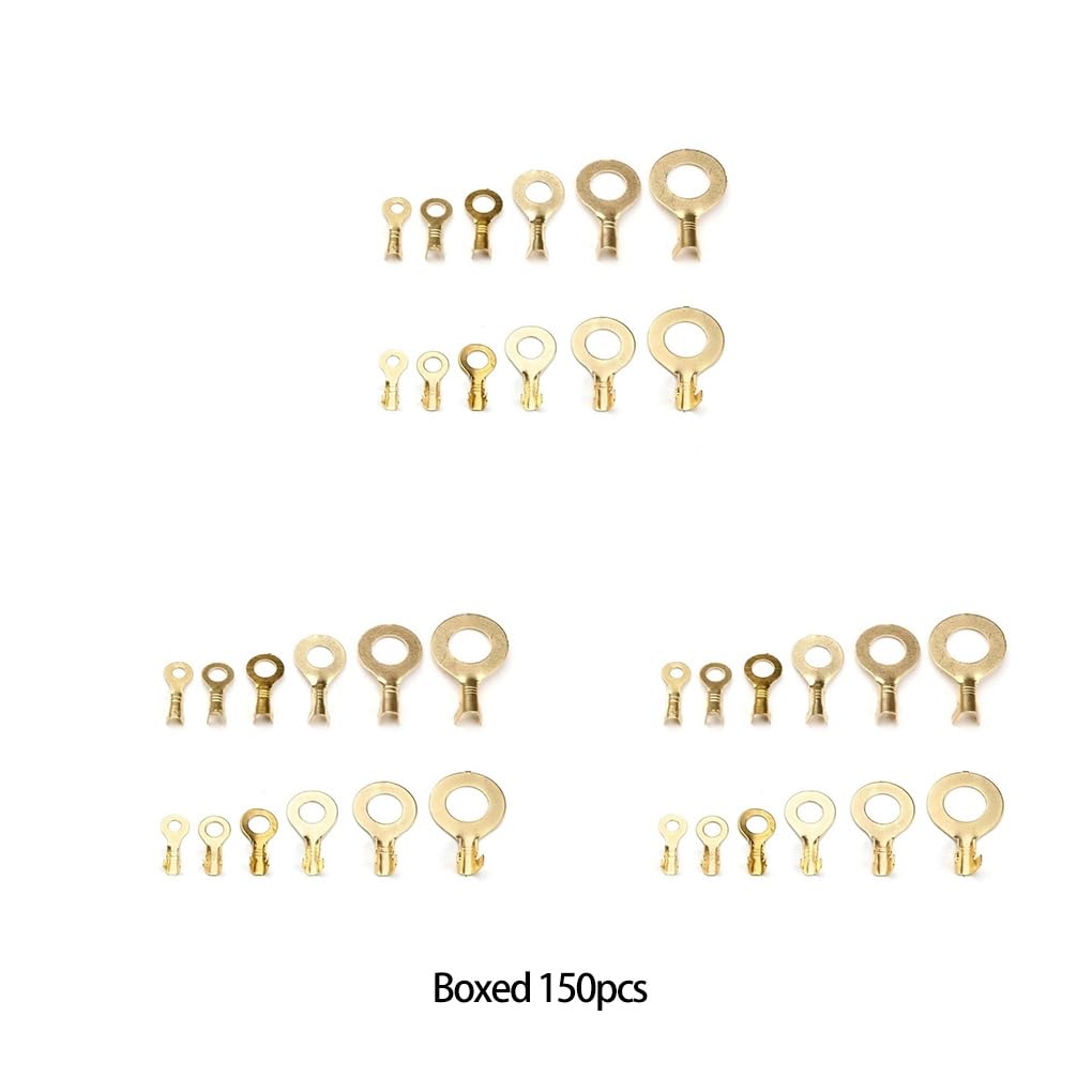 10 Satz M3/M5/M6/M8/M10 Ringösen Draht Quetschverbinder Augenloch Tragbare Ausrüstung Haken Kabelklemmen DIY Sortiment Set 300 Stück 300 Stück