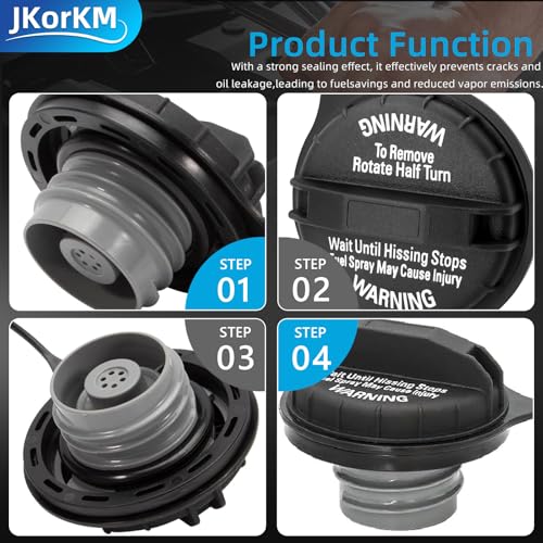 Image of FC920 Gas Cap, F4TZ-9030-C Fuel Gas Cap Replacement For Ford 1987-1997 Ford F-150 F-250 1998-2008 F-250 F-350 F-450 Super Duty 1989-1996 E-150 E250 E350 E450