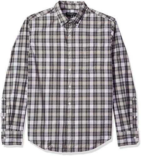 Slim-fit Long-Sleeve Plaid Shirt 