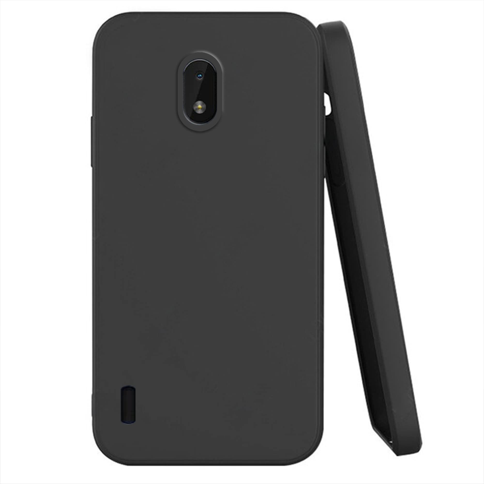 Knotyy Ultra Soft Rubberised Back Cover for Nokia C01 Plus | Inner Velvet Fabric Lining | Matte Silicone Flexible |Raised Bumps for Camera & Screen Protection Back Case Cover - Black (B0C1N6S2ST) Amazon Price History, Amazon Price Tracker