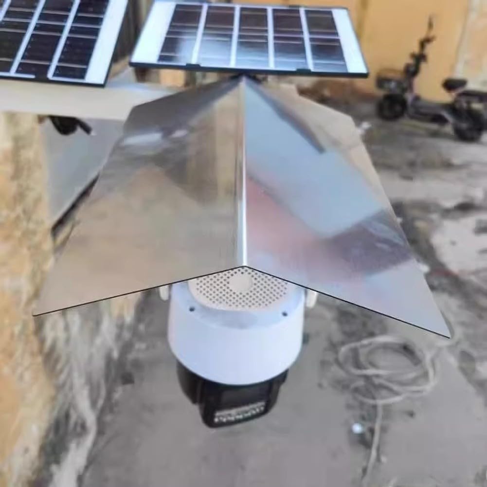 Cubierta impermeable de acero inoxidable para cámaras de aire libre, resistente para unidades de CCTV para construcción a prueba de 30 x 23 cm (L)