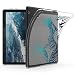 Produktbild kwmobile Hülle kompatibel mit Huawei MediaPad T5 10 - Silikon Tablet Cover Case Schutzhülle - Wellen Blau Dunkelblau Transparent