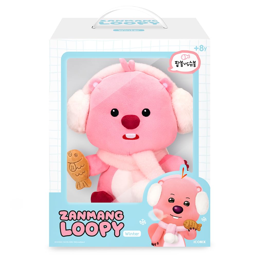 ZANMANG LOOPY Variety Edition Plushdoll 6.7in Cartoon Character - Official Goods, Super Soft Doll, Perfect Collectible Gift for Fans (Winter)